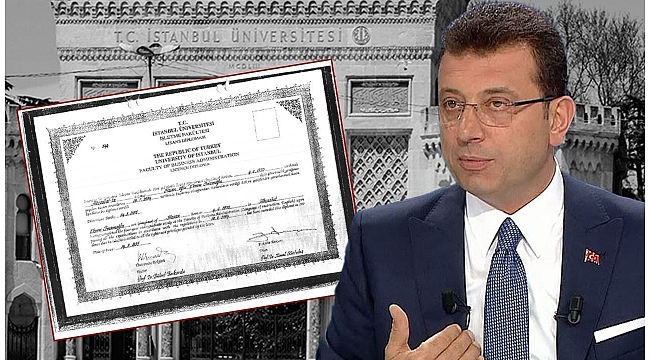 İmamoğlu'nun diplomasında iptal tartışması büyüyor!
