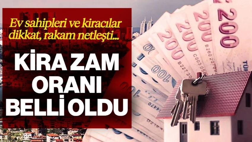 Kira artışı için sınır: Yüzde 38,36!