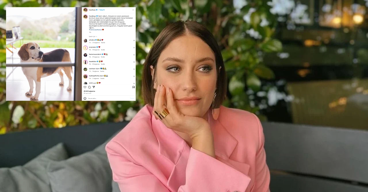Hazal Kaya, köpeği Sherlock'u kaybetti!