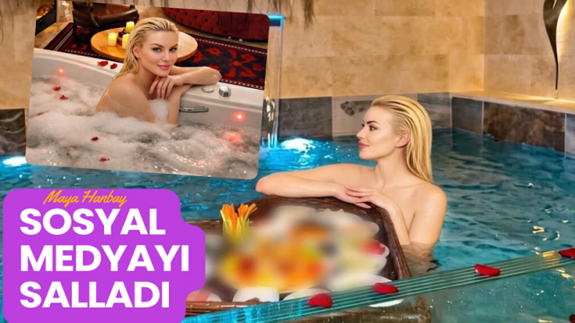 Maya Hanbay'dan Havuz Kenarında Keyifli Anlar