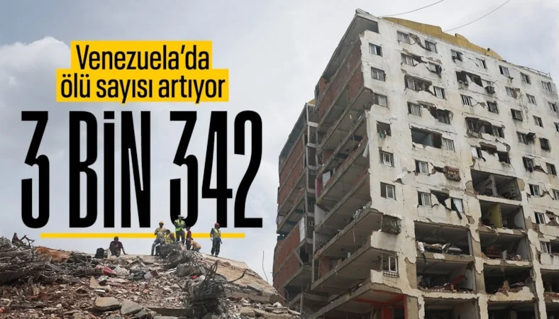 Venezuela'da Deprem: Can Kaybı 3.342'ye Yükseldi